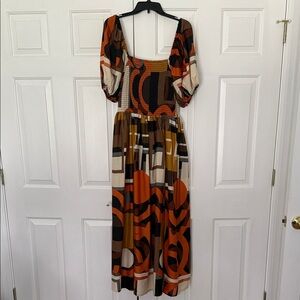 Live 4 Truth Orange and Brown Maxi Dress